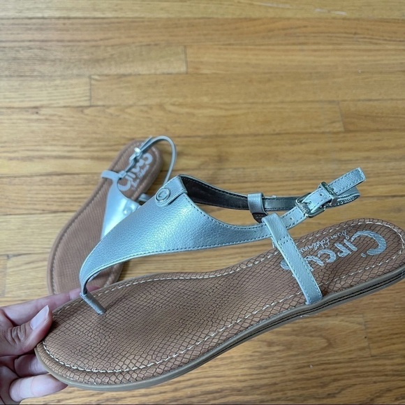 NEW Circus by Sam Edelman Carolina Silver Sandals Size 10 NWT - Picture 1 of 4
